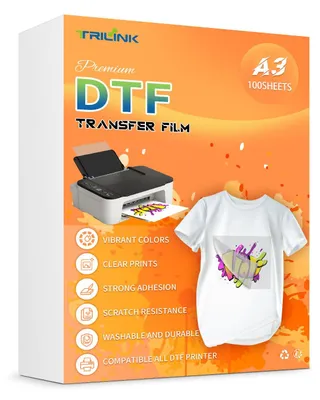 DTF Transferpapier A3, 100 Blatt, für T-Shirts, PET-Folie
