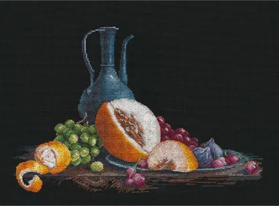 Produktbild von Oven Kreuzstich Set "Stillleben mit Melone", Zählmuster, 37x26cm