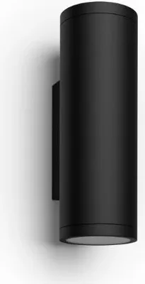 Produktbild von Außen-LED-Wandleuchte PHILIPS Hue Appear, 8 W, 11,7 x 8,4 x 24 cm, schwarz
