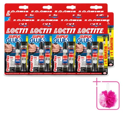 Produktbild von 12 x Loctite Power Flex Sekundenkleber - 3 x 3 g - Sparpackung - 12 Stücke