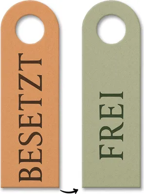 Produktbild von Besetzt Frei Türhänger 10er Set für Büro und Homeoffice