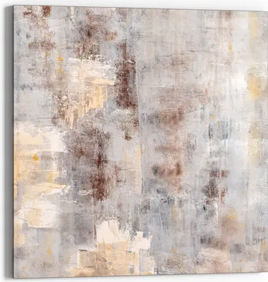 Produktbild von DEQORI Glasbild Echtglas 30x30 cm 'Verwitterte Eleganz' Wandbild Bild modern Deko