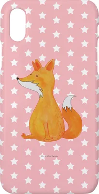 Produktbild von Mr. & Mrs. Panda Iphone 10 Handyhülle Einhorn Fuchs - Rot Pastell - Geschenk, Fuchshörnchen, Cover, Handy, Füchse, Unicorns, Hülle, Einhörner, X, Unicorn