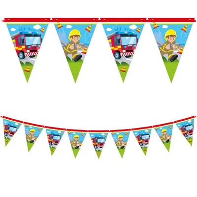 Produktbild von Feuerwehr Fahnengirlande Geburtstag 230cm