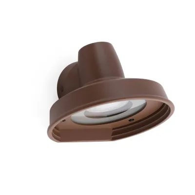 Produktbild von Faro 71194, Wandbeleuchtung für den Außenbereich, Braun, Aluminium, IP44, I, GU10