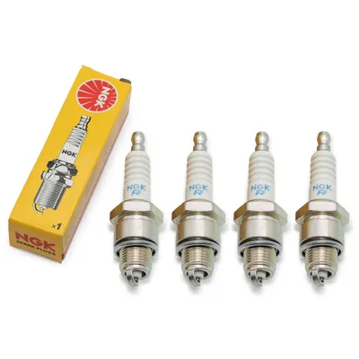 Zdjęcie produktu dla Zestaw świec zapłonowych NGK 4x BPR7HS z tłumieniem zakłóceń, 12,7 mm krótki gwint Ø 14,0 mm sześciokąt 20,8 mm, odstęp między elektrodami 0,75 mm, wartość cieplna 7, 5541 / 6422 / 6873