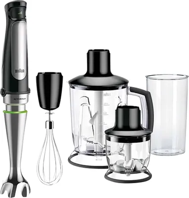 Immagine prodotto di Braun MultiQuick 7 MQ 7045X 1,25 l Pürierstab Schwarz - Edelstahl 1000 W (MQ7045X)