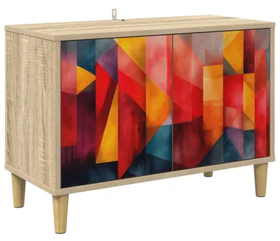 Obrázok produktu pre vidaXL TV skrinka HEESCH, 69 x 33 x 50 cm, drevotrieska, Imitácia Sonoma