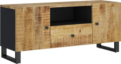 Produktbild von vidaXL TV-Schrank 105x33,5x46 cm Massivholz Mango & Holzwerkstoff