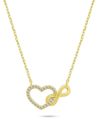 Immagine prodotto di Collana moderna placcata oro con zirconi NCL121Y