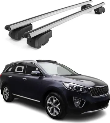 Obrázek produktu pro Střešní nosiče příčné pro Kia Sorento 2016-2020 hliník šedý ABE