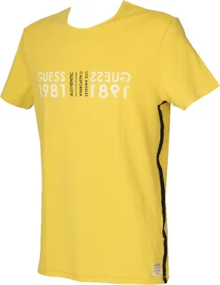 Immagine prodotto di T-shirt uomo manica corta girocollo con stampa GUESS articolo UC7U29 JEL13 T- SHIRT ROUND NECK, USA XL - UK XL - I 52 - F XL - EU XL, Cotone 93%,Spandex 7%