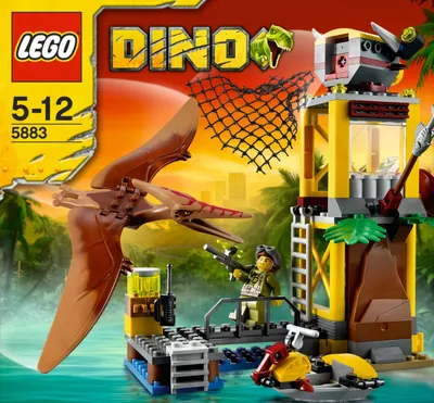 Produktbild von Lego Dino 5883 Pteranodon Falle Flug Dinosaurier 25X51Cm Mini Forscher + Turm