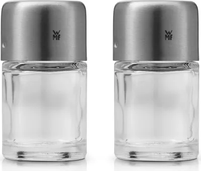 Immagine prodotto di WMF 3201000853 WMF Salz- und Pfefferstreuer Bel Gusto transparent/silber 2-tlg.