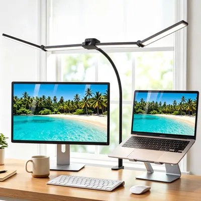 Immagine prodotto di Lampada da scrivania a LED, 100 cm, con morsetto, dimmerabile