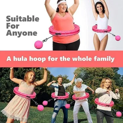 Immagine prodotto di Hula hoop fitness regolabile per il dimagrimento della vita, per adulti - Hula hoop (circonferenza vita 55-125 cm)