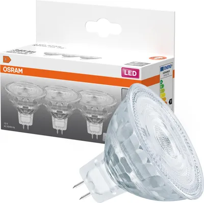 Zdjęcie produktu dla 3x Żarówka LED MR16 Reflektor GU5.3 3.8W = 35W 345lm 2700K Ciepła 12V 36° STAR Osram