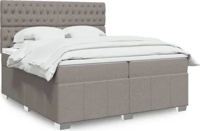 Immagine prodotto di Möbel2024 Boxspringbett mit Matratze Taupe 200x200 cm Stoff Klassische Betten 770035