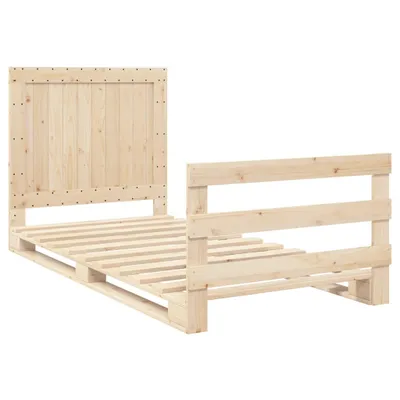 Immagine prodotto di Giroletto con Testiera 100x200 cm Legno Massello di Pino