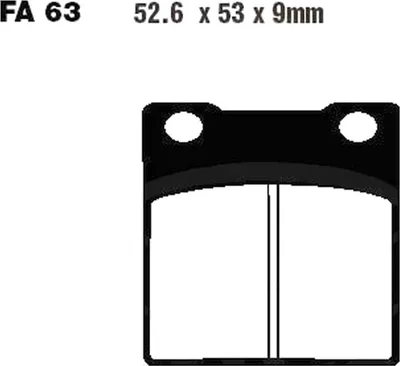 Immagine prodotto di Pastiglie freno posteriori per Suzuki GSX 600 F, anni di produzione 1988-2001, pastiglie EBC - Nuove