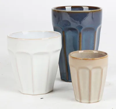 Produktbild von 12x Keramik Kaffeetasse 250 ml „VENEDIG“ verschiedene Designs spülmaschinenfest und mikrowellengeeignet für Kaffee, Tee oder Kakao im Alltag und Büro