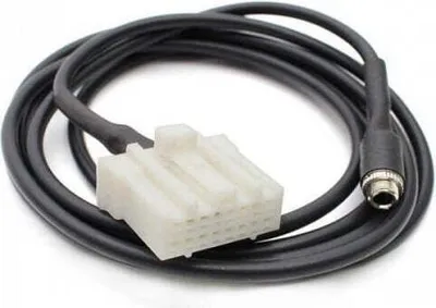 Produktbild von SYSTEM-S Audio Kabel 1,5 m Klinke Buchse zu Mazda Autoradio Adapter in Schwarz