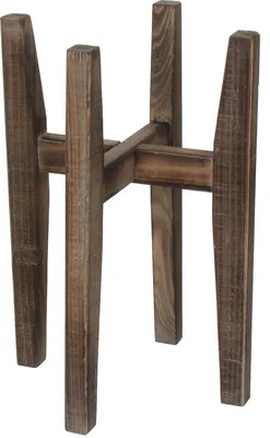 Produktbild von Mica Decorations Ascot Pflanzenständer - L33 x B33 x H48 cm - Holz - Hellbraun