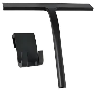 Immagine prodotto di Spazzola per doccia in silicone con gancio, 23 cm, colore nero