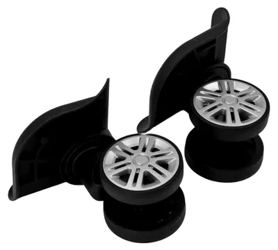 Produktbild von Ersatz-Gepäckräder, Gepäck-Ersatzräder ABS-Gepäckräder mit 2 Stück für Gepäck-Koffer-Trolley