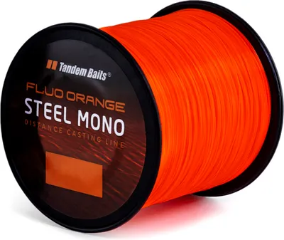 Produktbild von Tandem Baits Mono Fluo Angelschnur für Angelrute, Angelzubehör für Karpfenrute, Nylonschnur zum Große-Fische-Angeln, Karpfenzubehör für Profis & Hobby-Angler 12 m / ,3 mm Orange