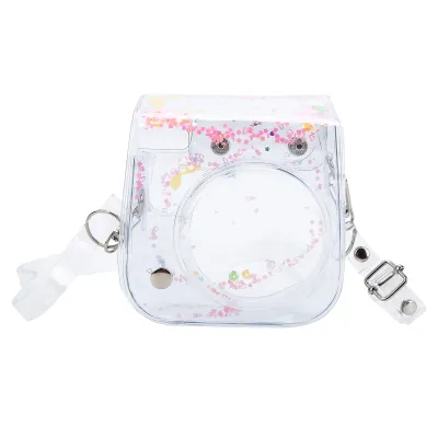 Zdjęcie produktu dla Mini torba na aparat, torba na ramię na aparat, przezroczysta torba na aparat, futerał na aparat z PVC, torba na aparat, futerał na aparat Fujifilm Instax