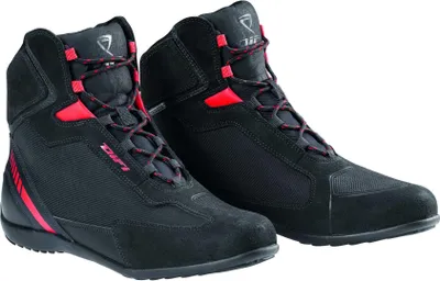 Image de Chaussures de moto DIFI Miles, noir/rouge, taille 39