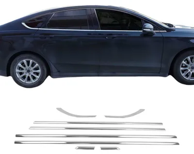 Image de Garniture de Fenêtre pour Ford Mondeo mk5 Berline 2014-2022 Acier Inox 8Pcs