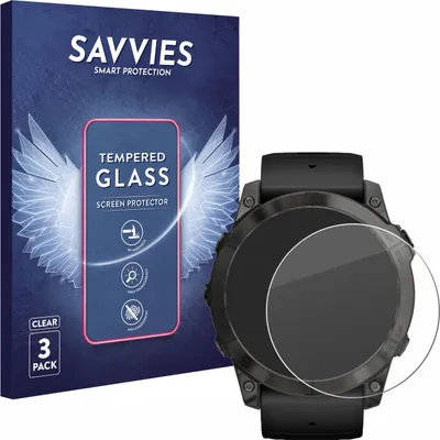 Produktbild von 3x Savvies Schutzglas für Garmin Epix Pro (Gen 2) (51 mm) Displayschutz 9H Glas klar transparent