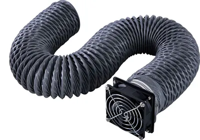 Produktbild von Odsávací sada Creality s vysoce účinným ventilátorem s 4000 otáčkami za minutu a výfukovou hadicí o délce 2000 mm, vhodná pro kryty gravírek Ender Plus a další kryty 3D tiskáren