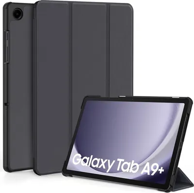 Produktbild von Samsung Galaxy Tab A9+ 11 Zoll 2023 Kunstleder Hülle Standfunktion Dunkelgrau