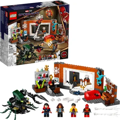 Produktbild von LEGO 76185 Marvel Spider-Man in der Sanctum Werkstatt, Spielzeug für Kinder ab 7 Jahren mit Monsterinsekt und Doctor-Strange-Minifigur