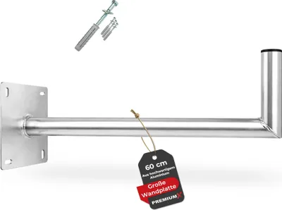 Produktbild von PremiumX 60cm Wandhalter Aluminium Große Wandplatte SAT Schraubensatz
