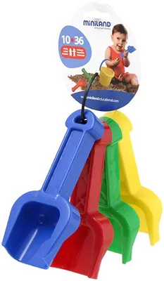 Immagine prodotto di Miniland Set con 4 palette per bambini multicolore Taglia unica