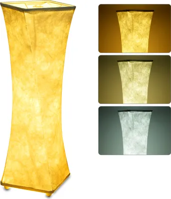 Produktbild von Moderne LED-Stoff-Tischlampe, dimmbar, Nachttischlampe, Schlafzimmer-Nachtlicht, Lichtfarbe einstellbar 3000 K-6500 K, USB-Plug and Play