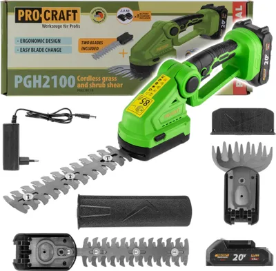 Immagine prodotto di Procraft PGH2100 Accu Cesoie per erba e arbusti