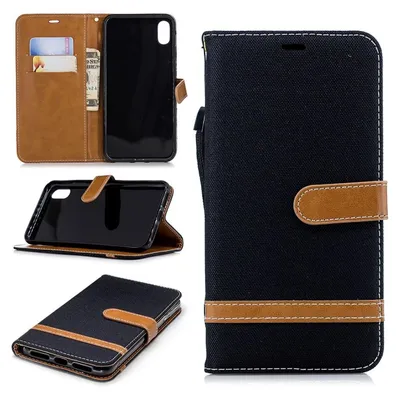 Zdjęcie produktu dla Apple iPhone XS Max etui na telefon komórkowy etui ochronne etui na kartę etui czarne