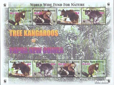 Produktbild von Briefmarken Papua-Neuguinea 2003 Mi 1021-1024 Kleinbogen postfrisch Baumkänguruhs