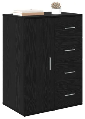 Zdjęcie produktu dla vidaXL Kredens o wyglądzie czarnego dębu 59 x 39 x 80 cm materiał drewnopochodny