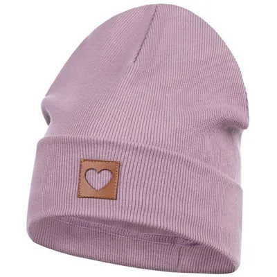 Produktbild von Smarilla Mütze Mädchen Damen Kinder Beanie gerippt, Gr. 58-60, Altflieder