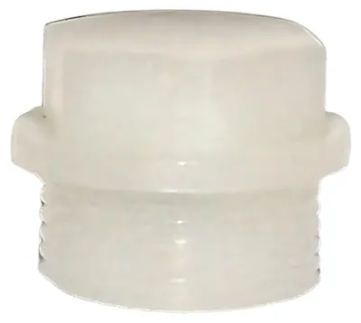 Zdjęcie produktu dla Wkręt wlewu oleju, podnóżek, osłona podłogi PVC, kolor biały, pasujące do modeli Puch Maxi S E50, Maxi L E50