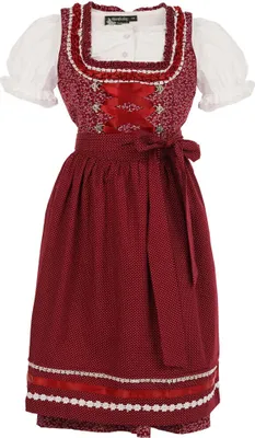 Produktbild von MADDOX Kinder Dirndl "Elisa" 3-tlg. | Streublümchen Rot Größe: 110