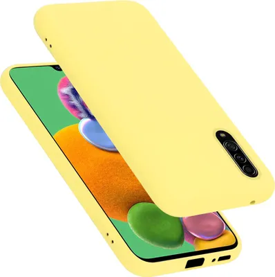 Produktbild von Cadorabo Schutzhülle für Samsung Galaxy A90 5G Hülle in Gelb Handyhülle Case Cover TPU Etui