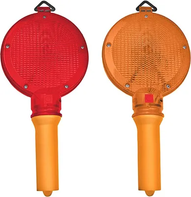 Produktbild von Baustellen Warnleuchte Absperrung Blinkleuchte Bauleuchte Warnlicht Lampe TOP Rot