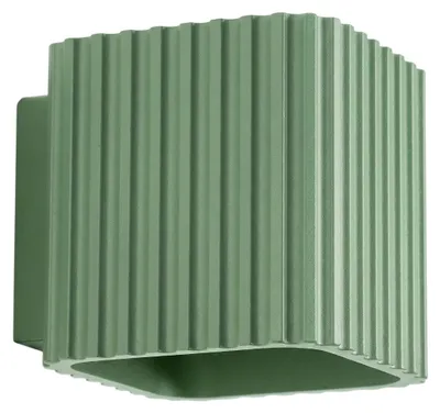 Productafbeelding van Wandlamp RIFF saliegroen G9 1xG9 8W aluminium 10x12x10cm Sollux Lighting